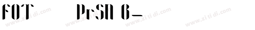 FOT 筑紫明朝 Pr5N B字体转换